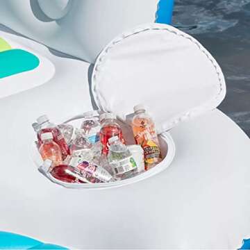 Paradise Island Float Inflatable Pool Float Holds 6 Person