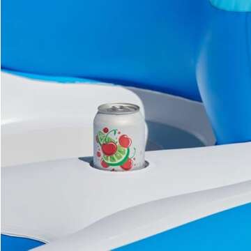 Paradise Island Float Inflatable Pool Float Holds 6 Person