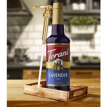 Lavender Syrup 25.4oz for Coffee Cocktails Torani