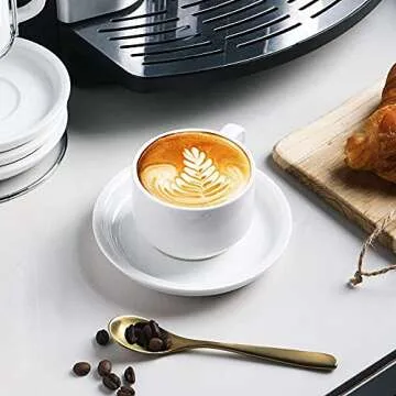 Sweejar Espresso Cups Set - Stackable Ceramic Coffee Cups