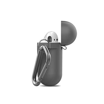 PodSkinz Keychain AirPods Case with Carabiner - Grey