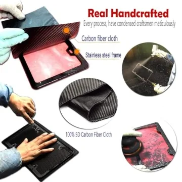 BGGTMO Carbon Fiber License Plate Frame for Cars