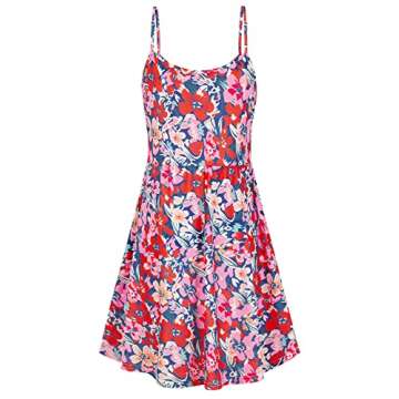 Qnursma Nursing Tank Dress for Breastfeeding, Sleeveless Summer Maternity Dresses Summer Casual Pink Floral