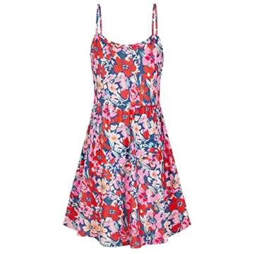 Qnursma Nursing Tank Dress for Breastfeeding, Sleeveless Summer Maternity Dresses Summer Casual Pink Floral