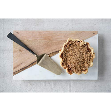 Creative Co-Op Mango Wood Marble Serving Tray for Elegant Hosting