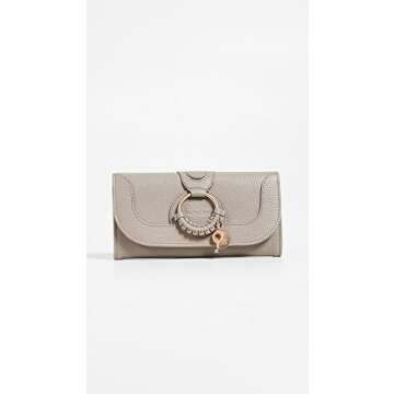 See by Chloe Women's Hana Long Wallet, Motty Grey, One Size