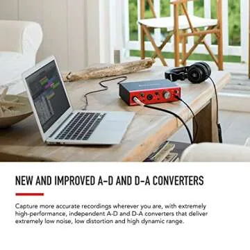 Focusrite Clarett+ 2Pre USB-C Bus-Powered Audio Interface for Music Production, with Two Professional Quality Pre-Amps and Powerful and Transparent Headphone Outputs/Instrument Inputs