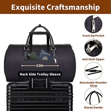 Convertible Garment Bag for Travel - 2 in 1 Travel Essentials