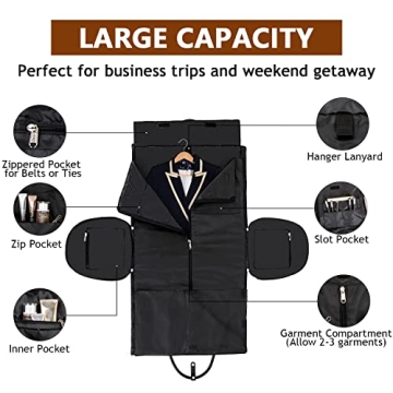 Convertible Garment Bag for Travel - 2 in 1 Travel Essentials