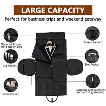 Convertible Garment Bag for Travel - 2 in 1 Travel Essentials