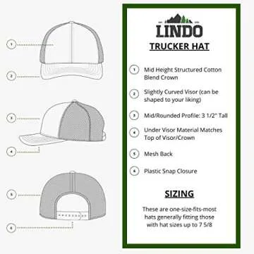 LINDO Trucker Hat - GO Outdoors (Gray/White)
