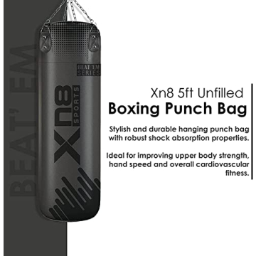 XN8 Punching Bag Set with Gloves for Kickboxing Training