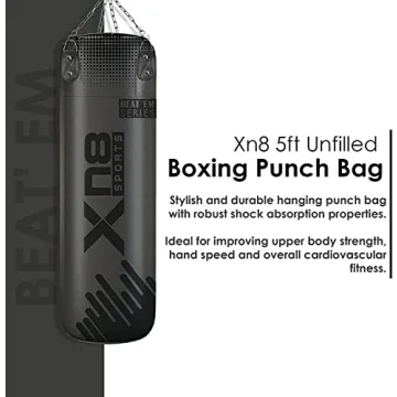 XN8 Punching Bag Set with Gloves for Kickboxing Training
