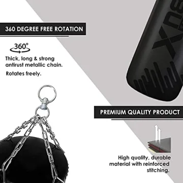 XN8 Punching Bag Set with Gloves for Kickboxing Training