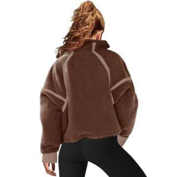 LAMISSCHE Women's Fleece Half Zip Pullover Hoodie