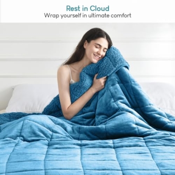 Soft Sherpa Weighted Blanket 15lbs for Queen Bed