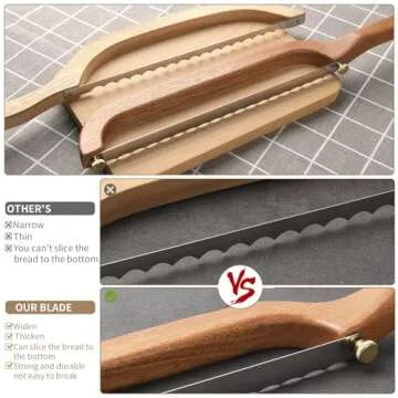 Uprichya Sourdough Bread Slicer for Right-Handed Bakers