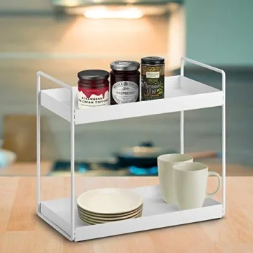 Aisung 2-Tier Bathroom Countertop Organizer: Elegant Storage Solution