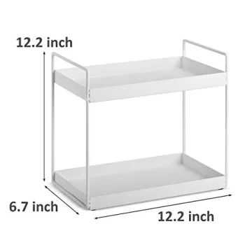 Aisung 2-Tier Bathroom Countertop Organizer: Elegant Storage Solution