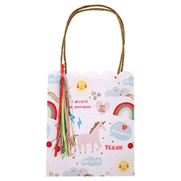Meri Meri Rainbow & Unicorn Party Bags - Perfect for Celebrations!
