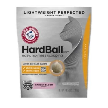 ARM & HAMMER Hardball Lightweight Platinum Multi-Cat Litter - 16.5LB, Garden Bloom Scent