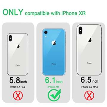 JJGoo Compatible with iPhone XR Case Clear Soft Transparent Shockproof Protective Slim Thin Bumper P...