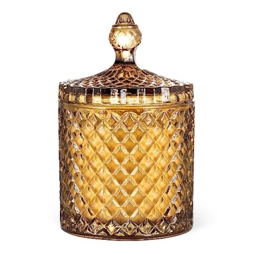 Large Wood Wick Jasmine Magnolia Scented Candle - Eco-Friendly Luxury Decor Gift for All