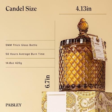 Large Wood Wick Jasmine Magnolia Candle - Eco-Friendly Gift