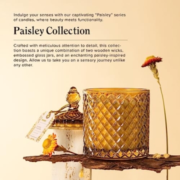 Large Wood Wick Jasmine Magnolia Candle - Eco-Friendly Gift