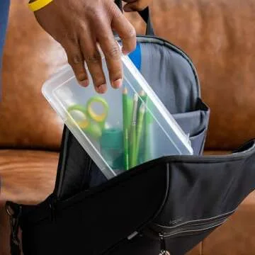 IRIS USA 10 Pack Clear Storage Organizer for Crafts