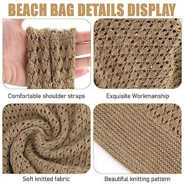 Hatisan Crochet Beach Tote Bags for Women - Trendy & Durable