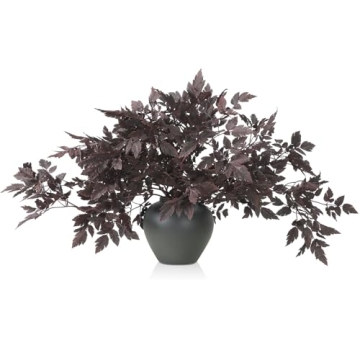 Lyrow Artificial Cimicifuga Plant Leaf Spray Fall Decor