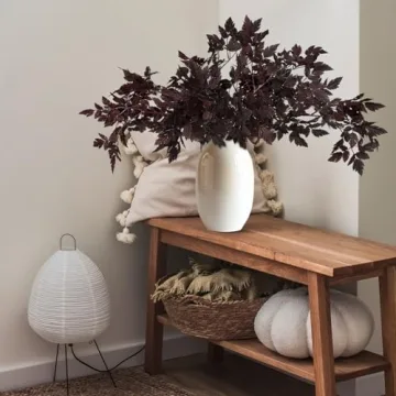 Lyrow Artificial Cimicifuga Plant Leaf Spray Fall Decor