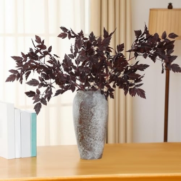 Lyrow Artificial Cimicifuga Plant Leaf Spray Fall Decor