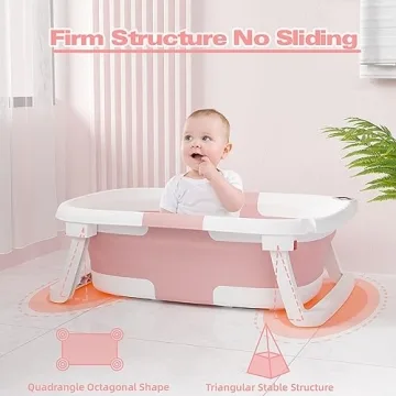 Napei Foldable Baby Bathtub – Safe & Space-Saving