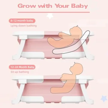 Napei Foldable Baby Bathtub – Safe & Space-Saving