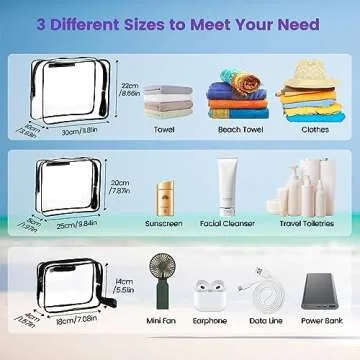 OUTXE Clear Insert Bags: Waterproof Organizers for Bogg Bag