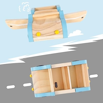 PairPear Family Car for Dolls - Imaginative Wooden Toy