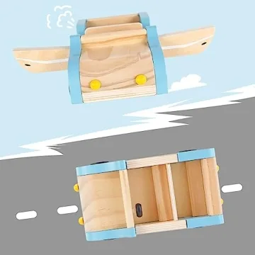 PairPear Family Car for Dolls - Imaginative Wooden Toy