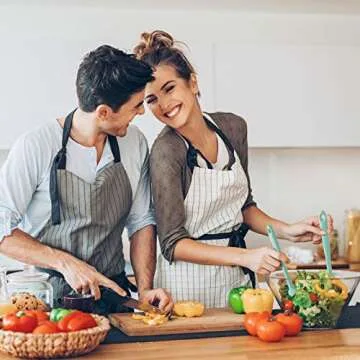 REEVOO Silicone Spatula, 480ºF Heat Resistant Silicone Spatula Set, BPA-Free, Professional for Nonstick Cookware, Special for Cooking, Baking, Mixing (Aqua Sky)