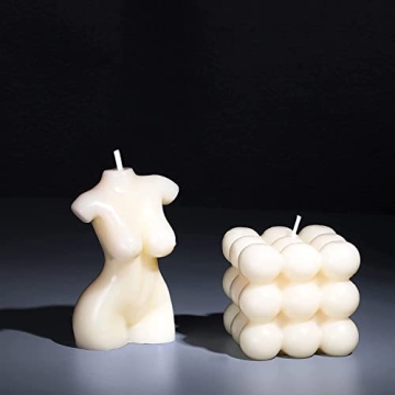 Elegant Bubble Candle Soy Wax for Home and Gifts