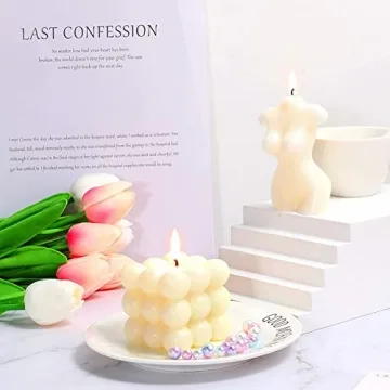 Elegant Bubble Candle Soy Wax for Home and Gifts