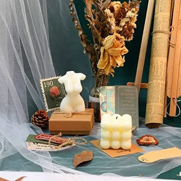 Elegant Bubble Candle Soy Wax for Home and Gifts