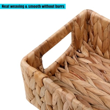 Natural Water Hyacinth Toilet Tank Basket for Eco-Friendly Storage