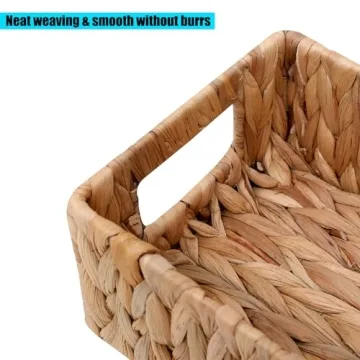 Natural Water Hyacinth Toilet Tank Basket for Eco-Friendly Storage