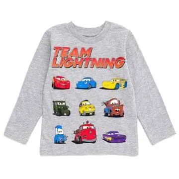 Disney Cars Toddler Boys Long Sleeve T-Shirts 2 Pack