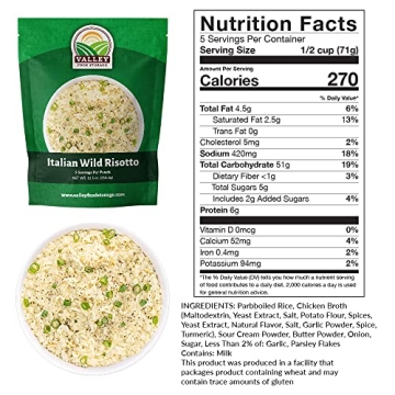 Valley Food Storage Italian Wild Risotto 25-Year Emergency Meal