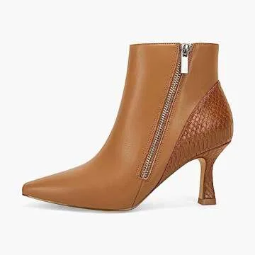 Chic Women's Kitten Heel Booties for Fall Fashion