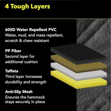 Meadowlark XL Dog Seat Cover - Heavy Duty Back Seat Protection