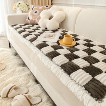 HOMEREFROM Pet Couch Cover for Sofa, Dog Cover for Couch, Washable Pet Couch Covers for Large Dogs, Anti-Slip Dog Bed Mat for Couch (27x59 inch, Black)